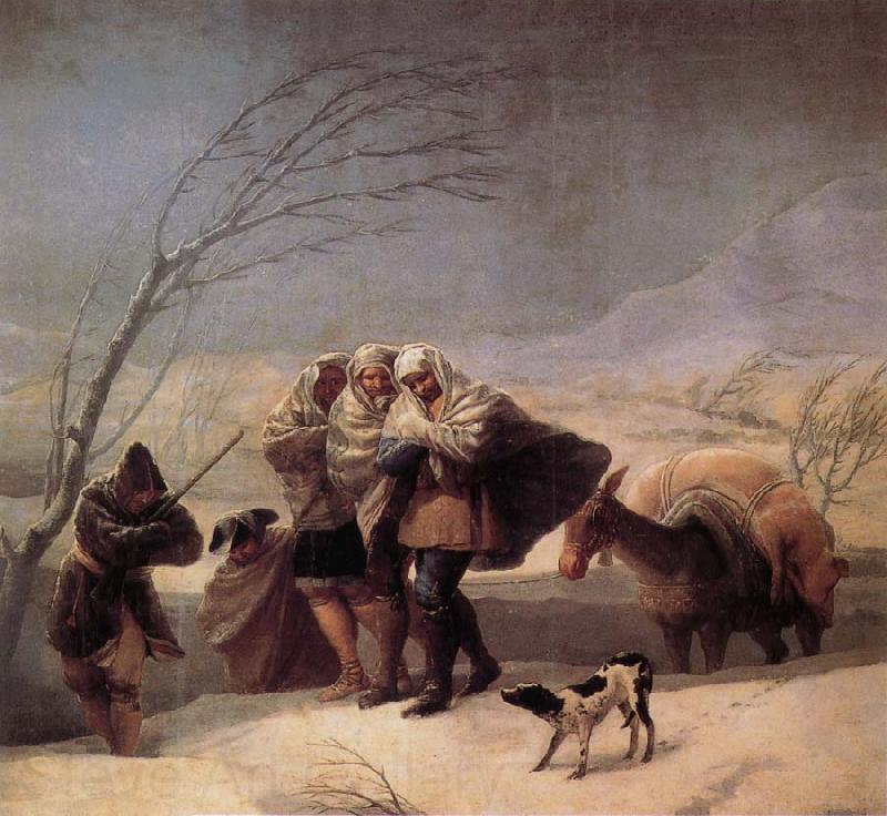 Francisco Goya Winter Norge oil painting art